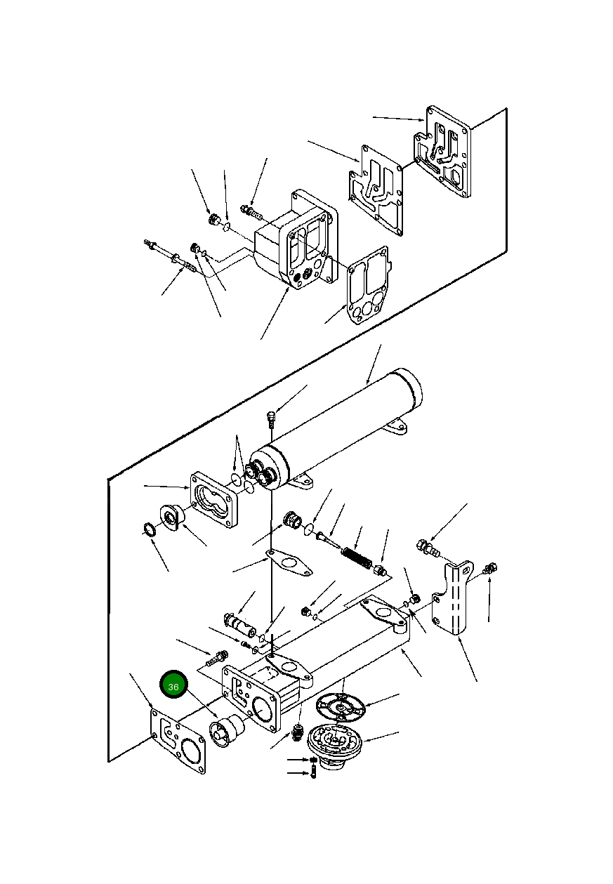 Термостат 1307 386 H1 Komatsu