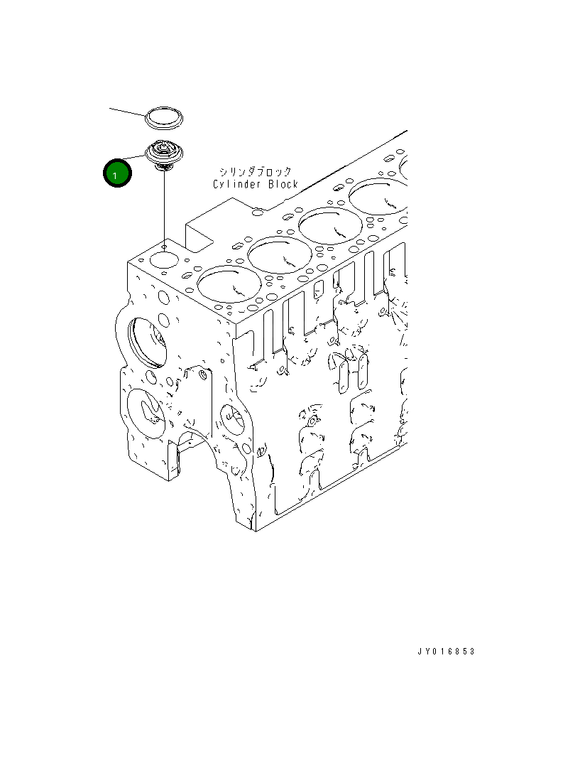Термостат 6746-61-6210 Komatsu