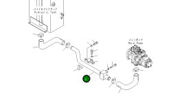 Трубка 22F-62-11512 Komatsu