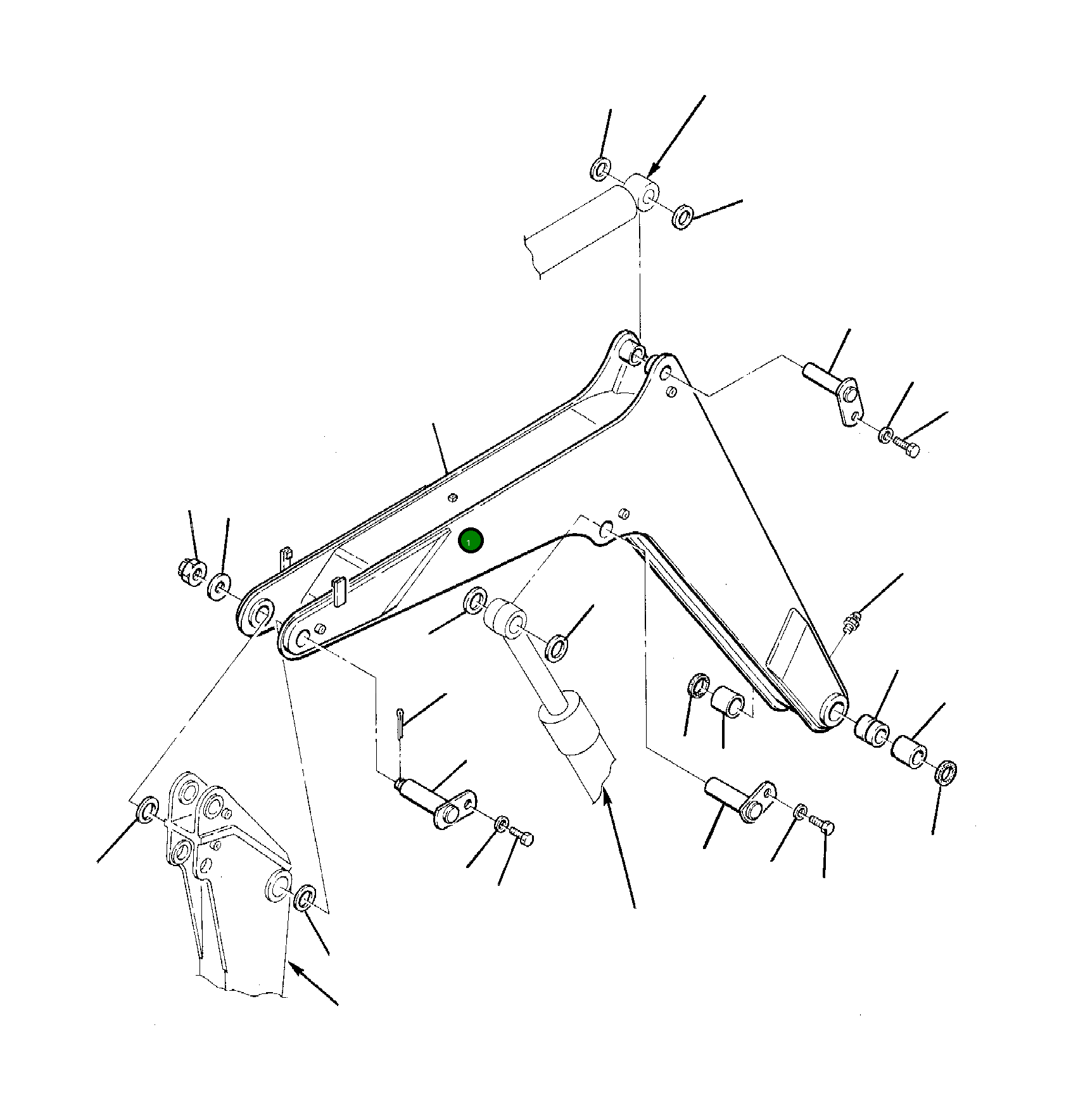 Стрела 21D-70-11110 Komatsu
