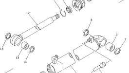 Цилиндр 101-63-13341 Komatsu