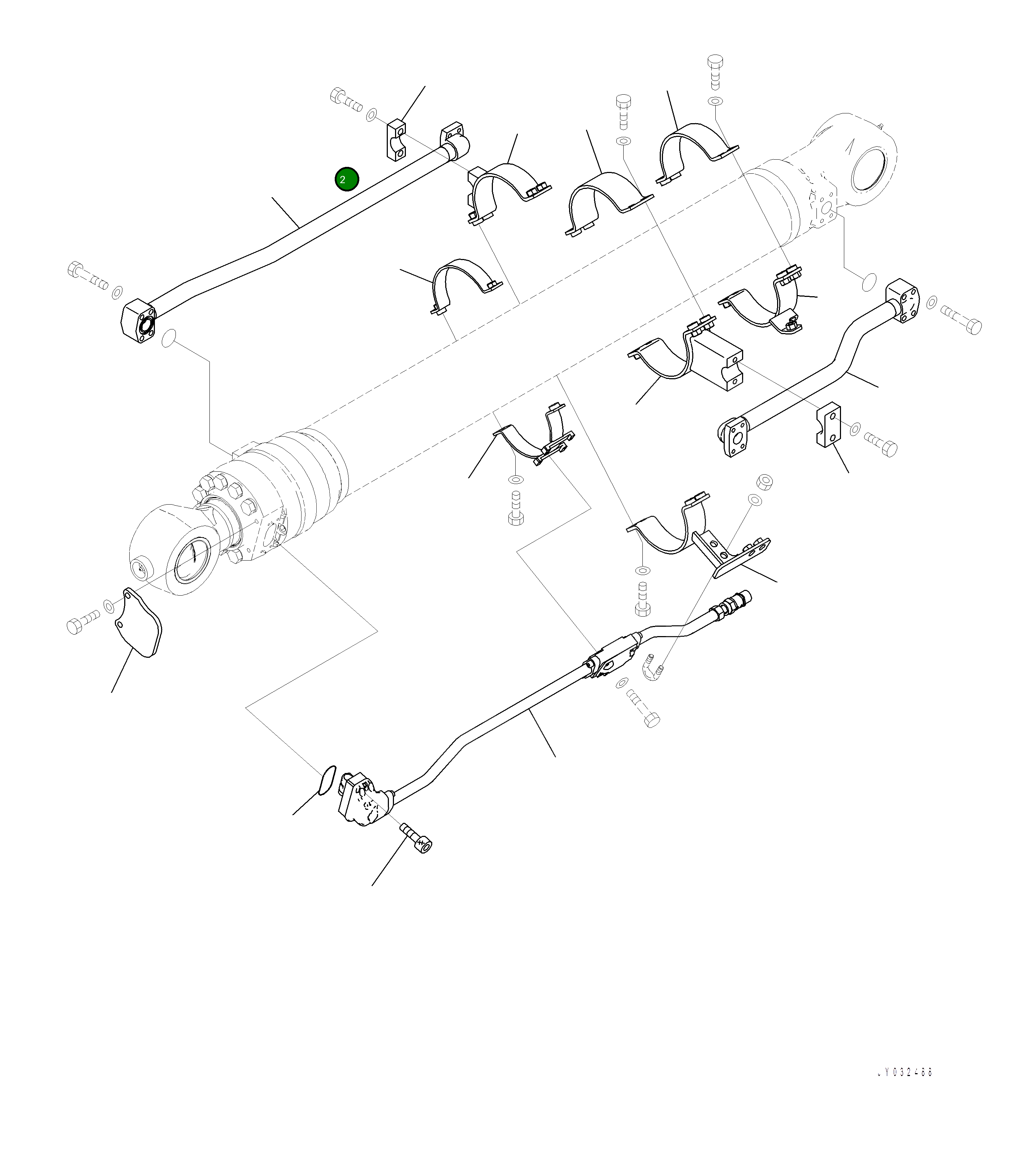 Трубка 707-86-16610 Komatsu