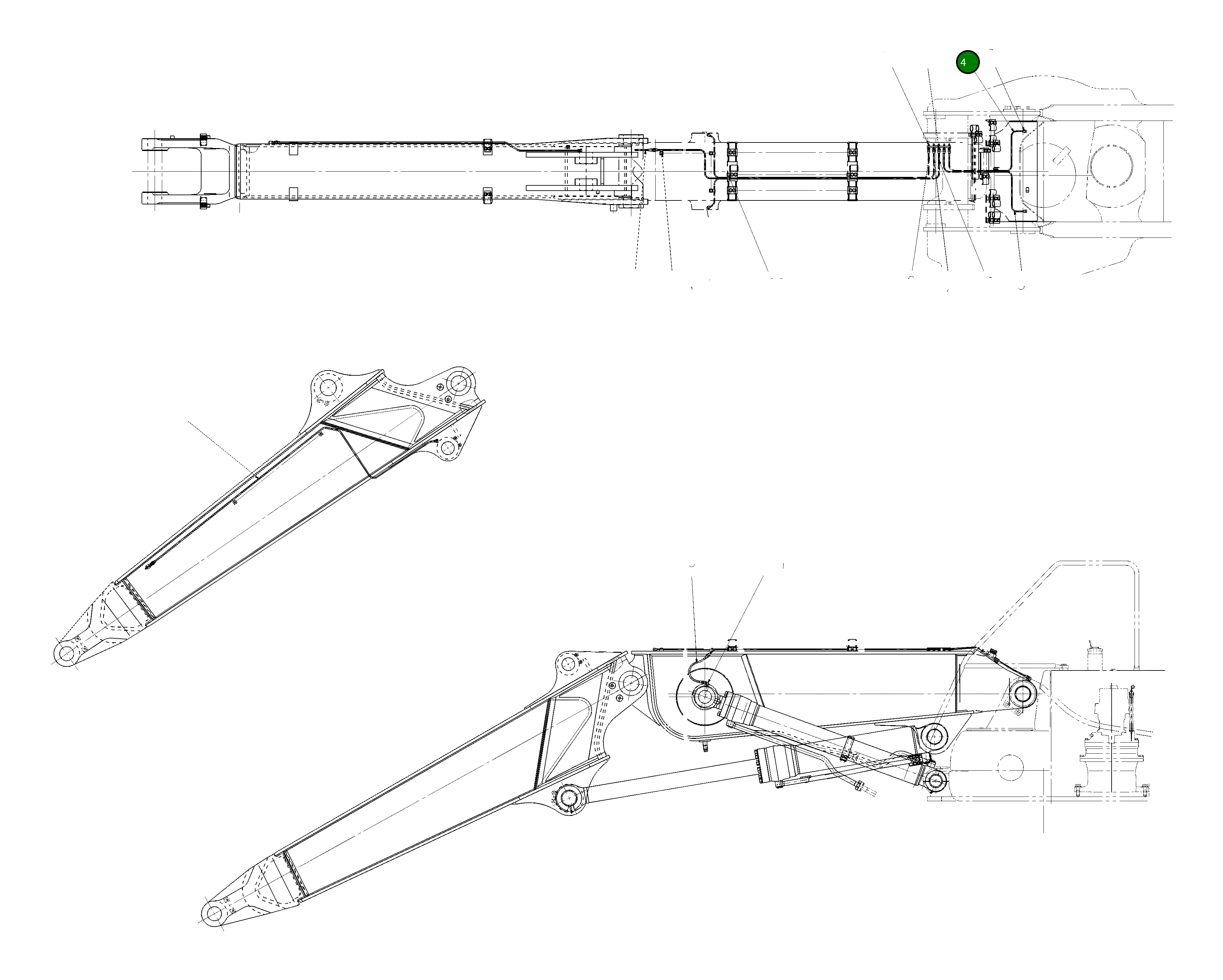 Трубка 2077077351 Komatsu
