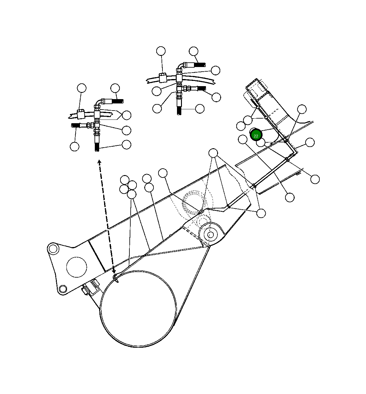 Трубка TZ0229 Komatsu