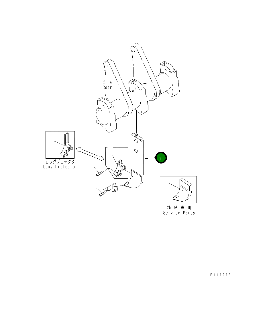 Хвостовик 17M-78-21320 Komatsu