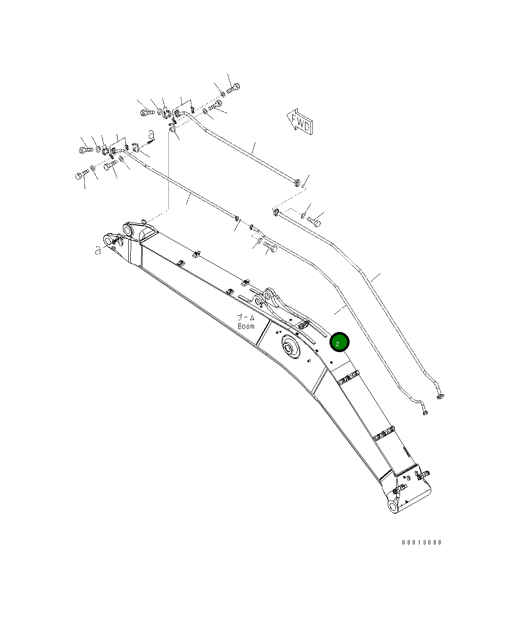 Трубка 208-970-7310 Komatsu