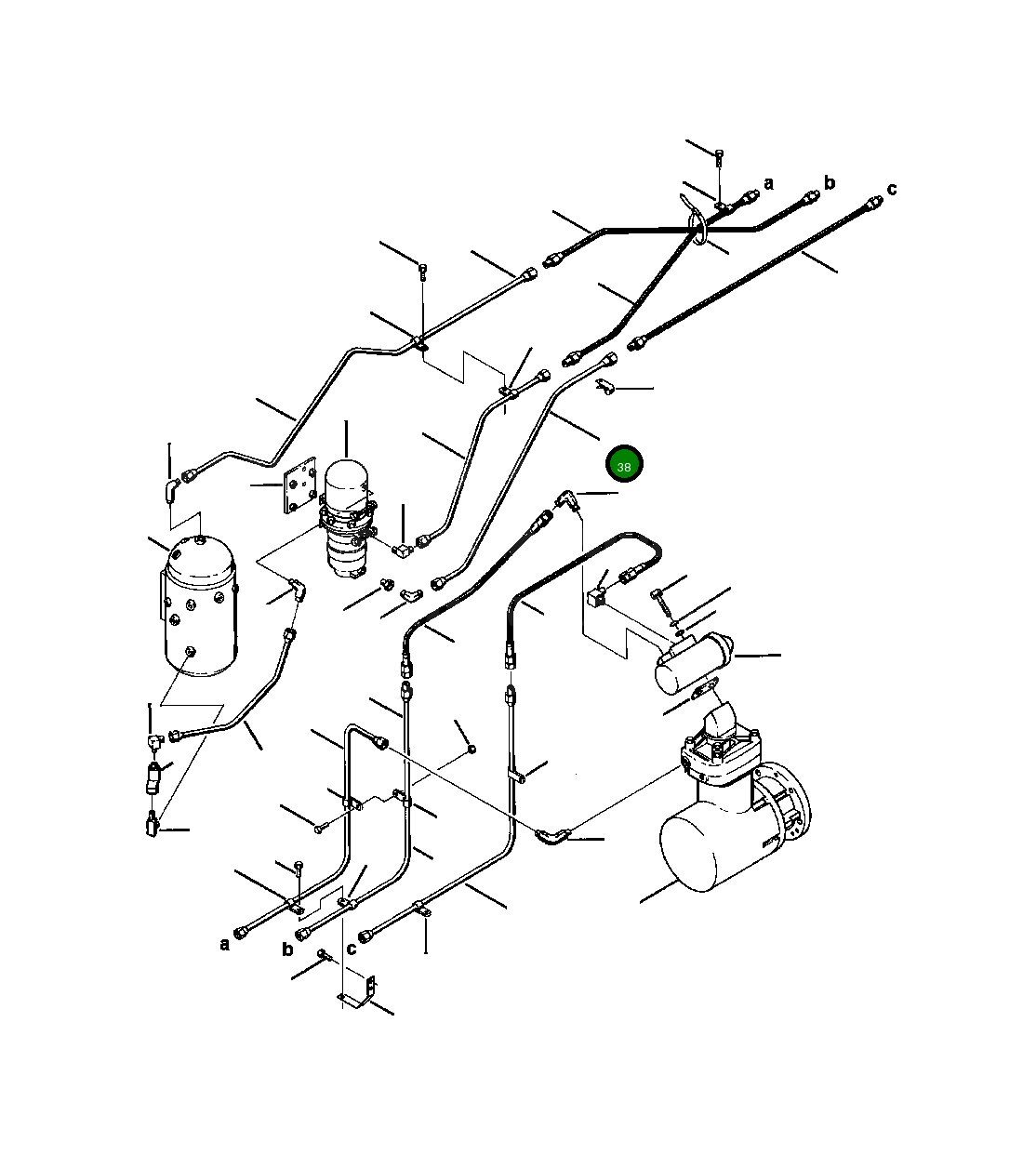 Трубка 421-35-16193 Komatsu