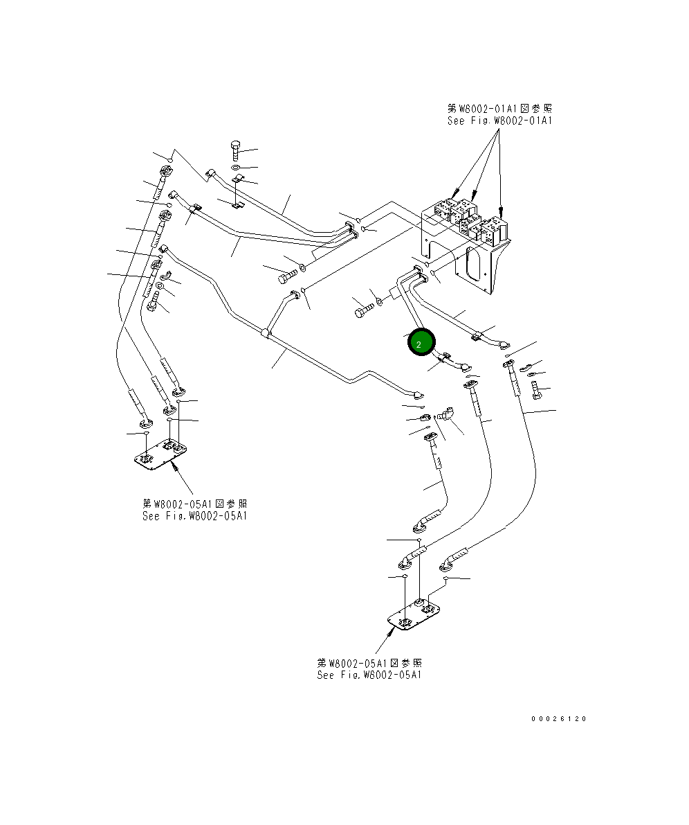 Трубка 208-871-2151 Komatsu