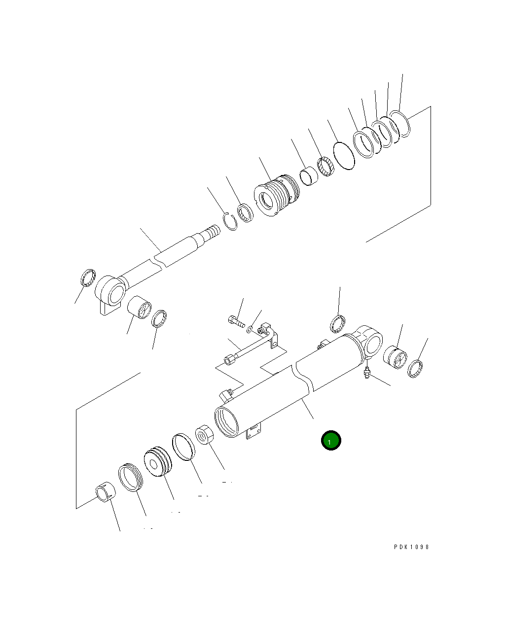 Цилиндр 20S-63-57441 Komatsu