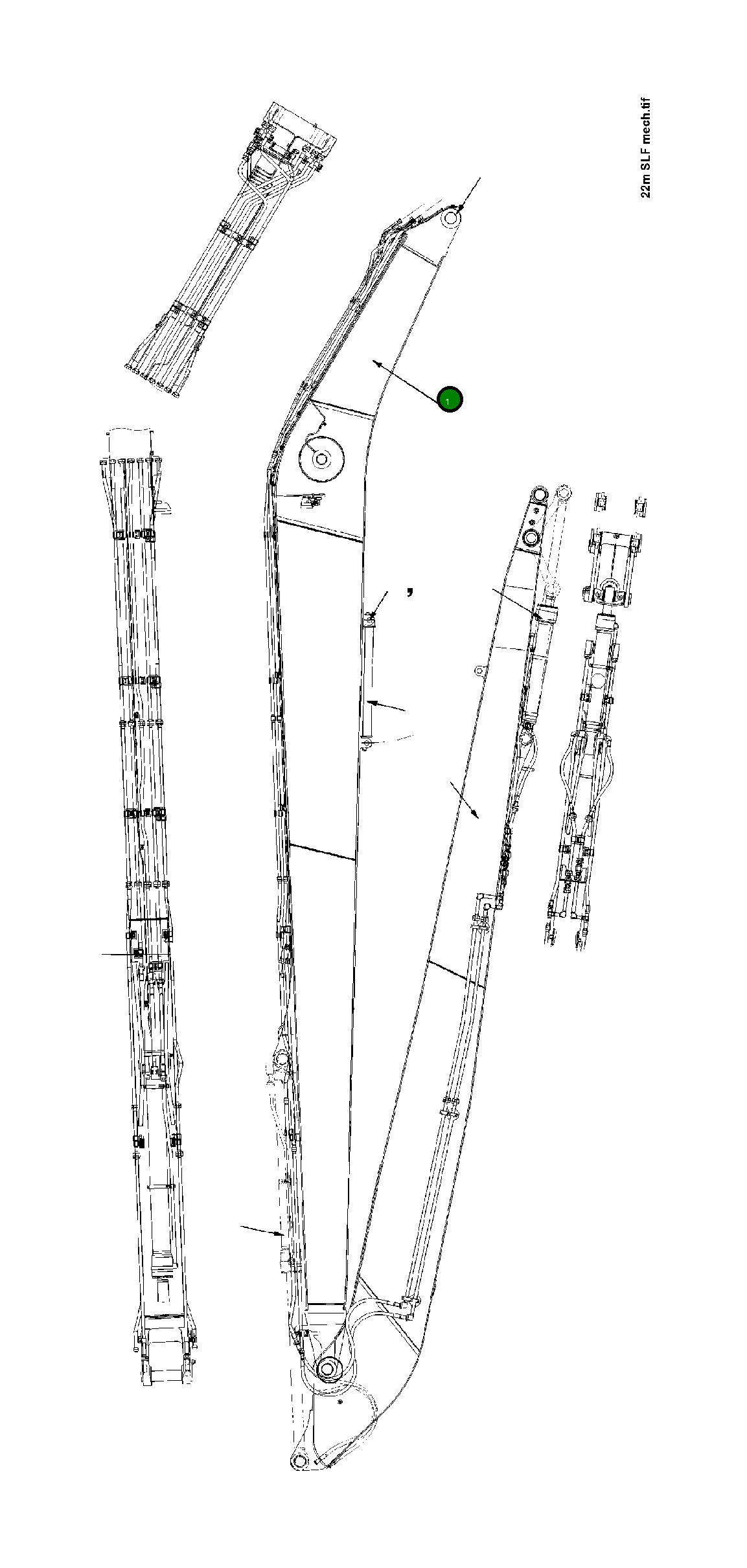 Стрела 207-70-KF110NK Komatsu