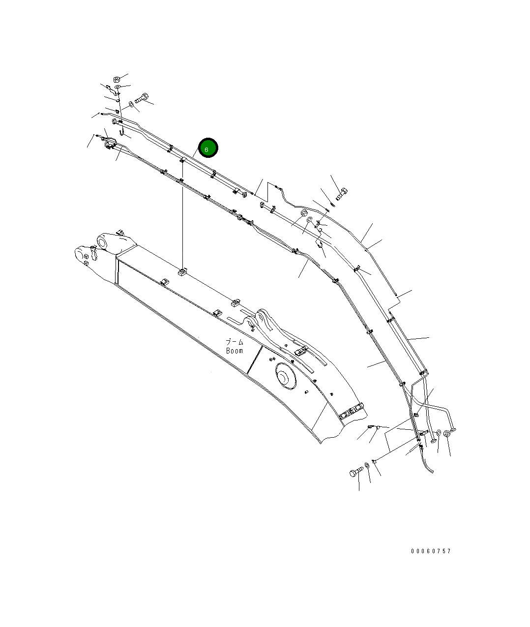 Трубка 208-62-75261 Komatsu