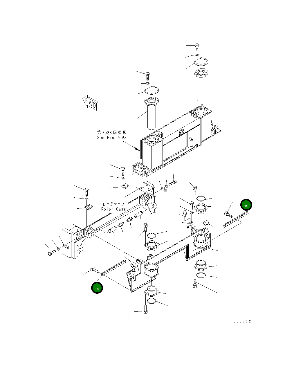 Уплотнение 262-70-71360 Komatsu