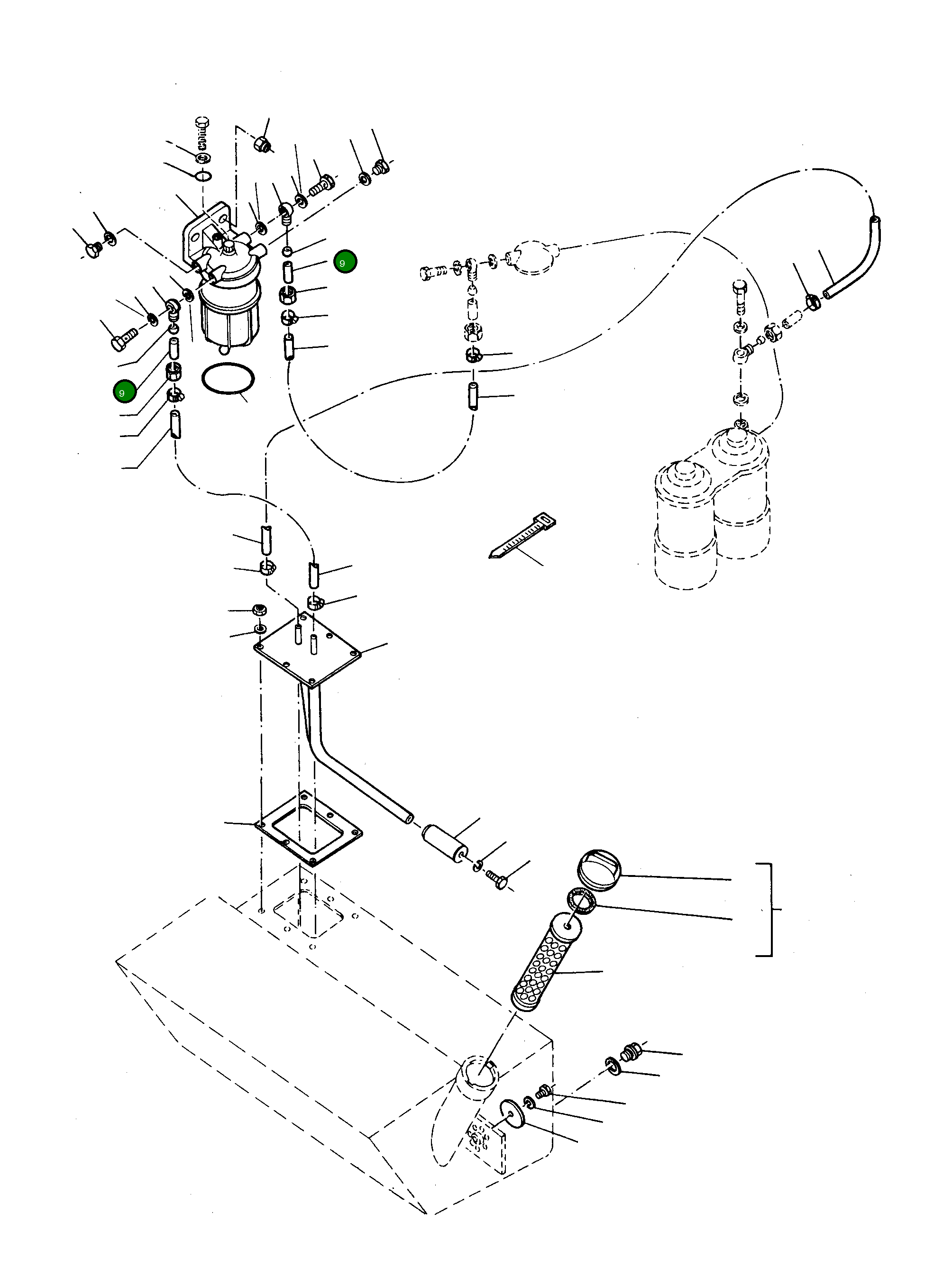 Трубка 4909605M1 Komatsu