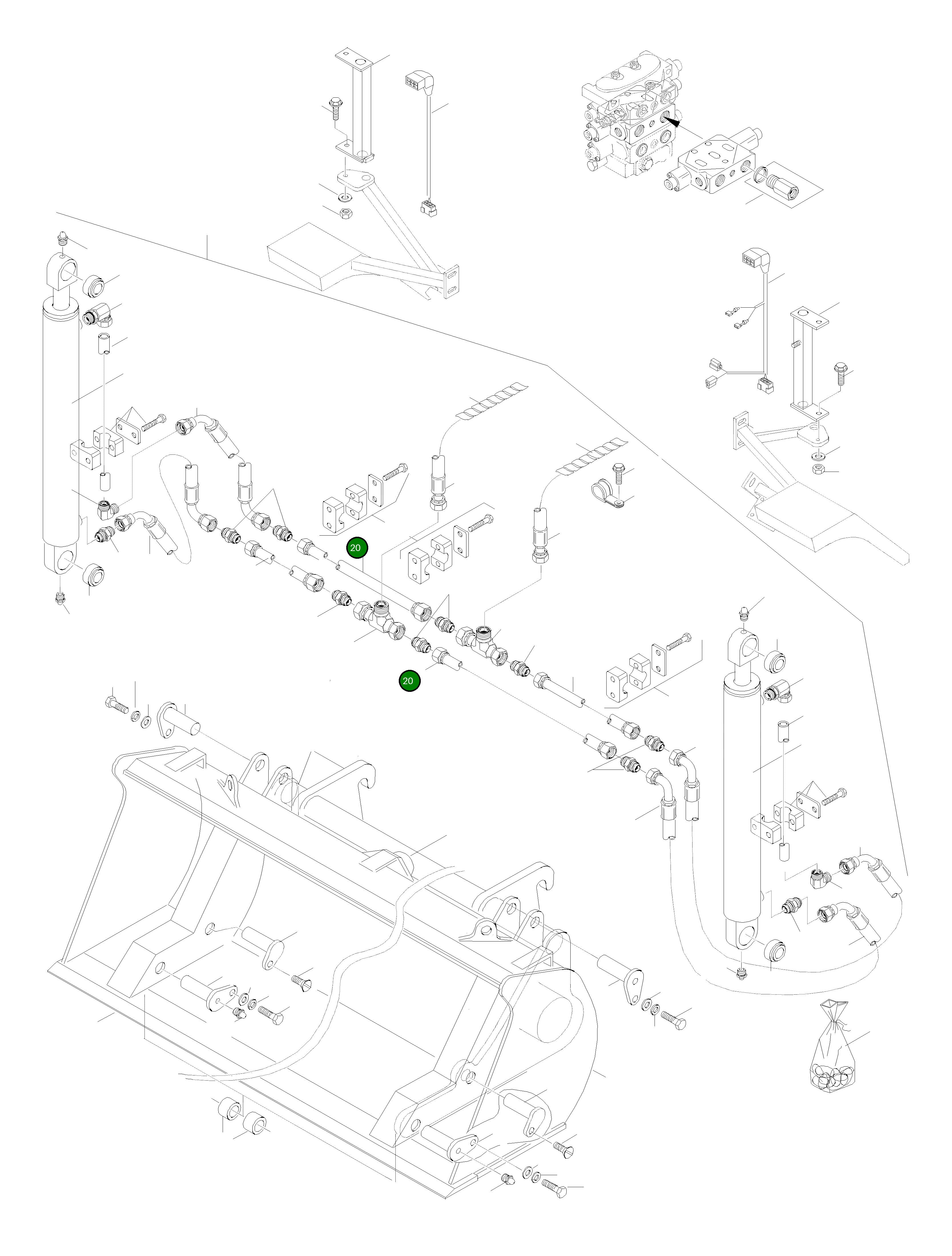 Трубка 42U-70-H0P95 Komatsu