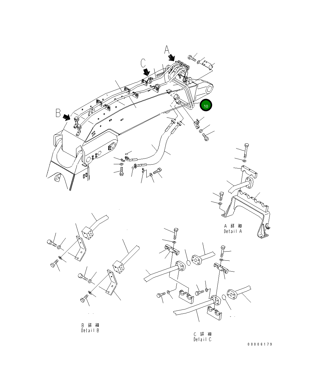 Трубка 209-64-14420 Komatsu