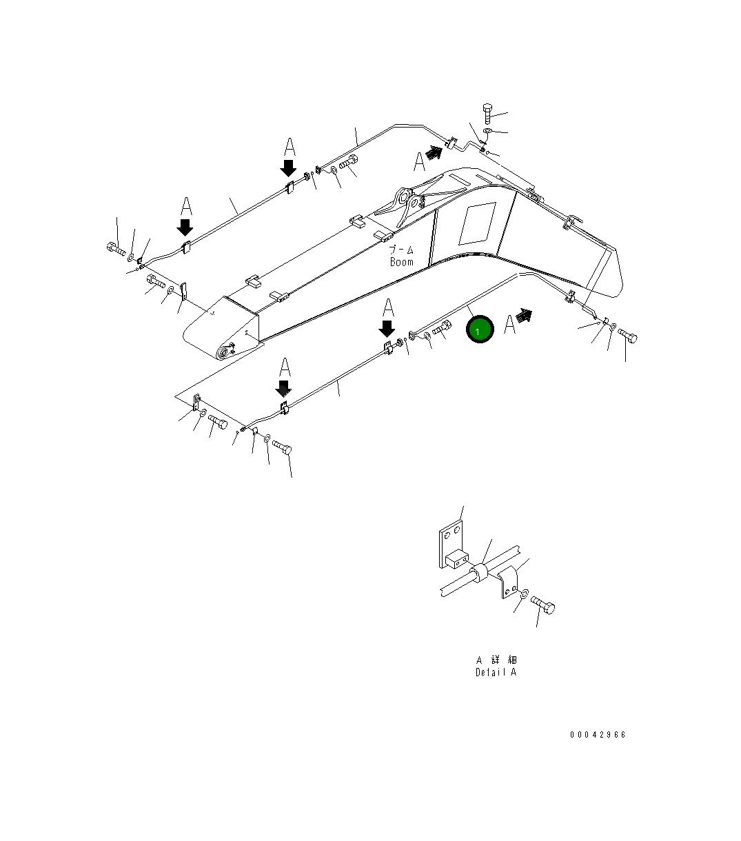 Трубка 206-62-21550 Komatsu