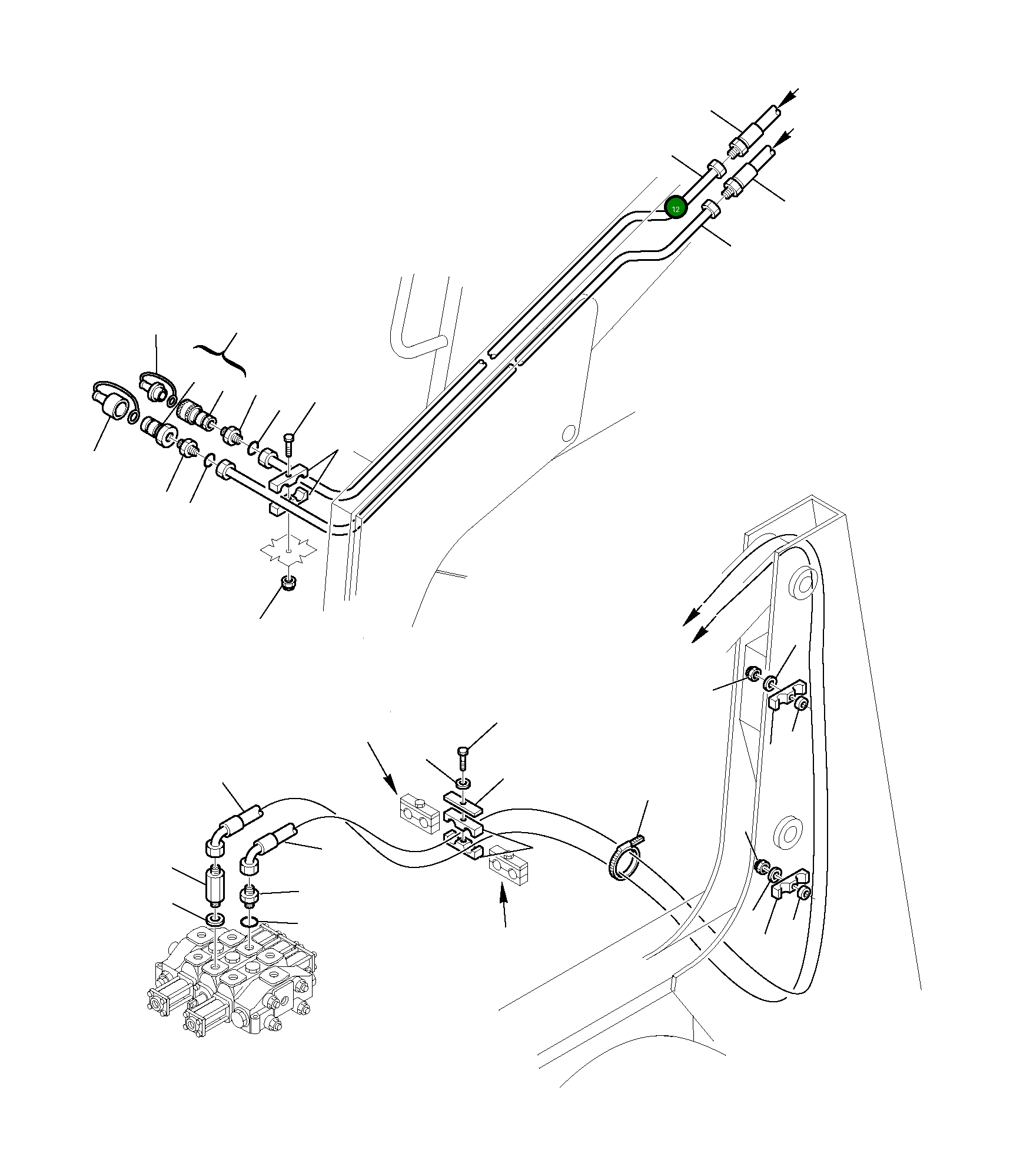 Труба 334410121 Komatsu