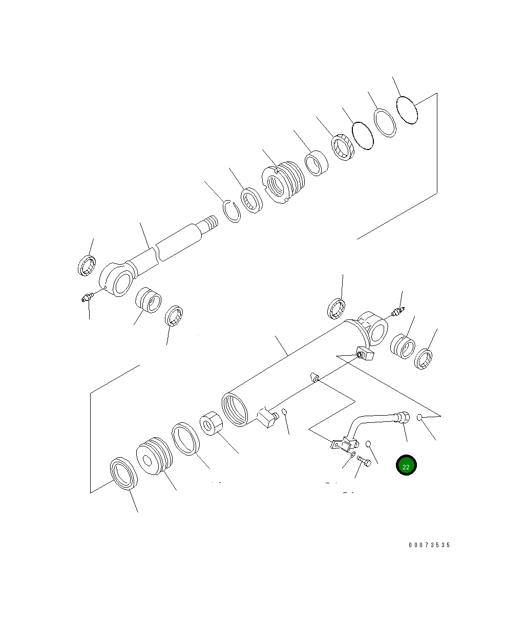 Трубка 707-86-38930 Komatsu