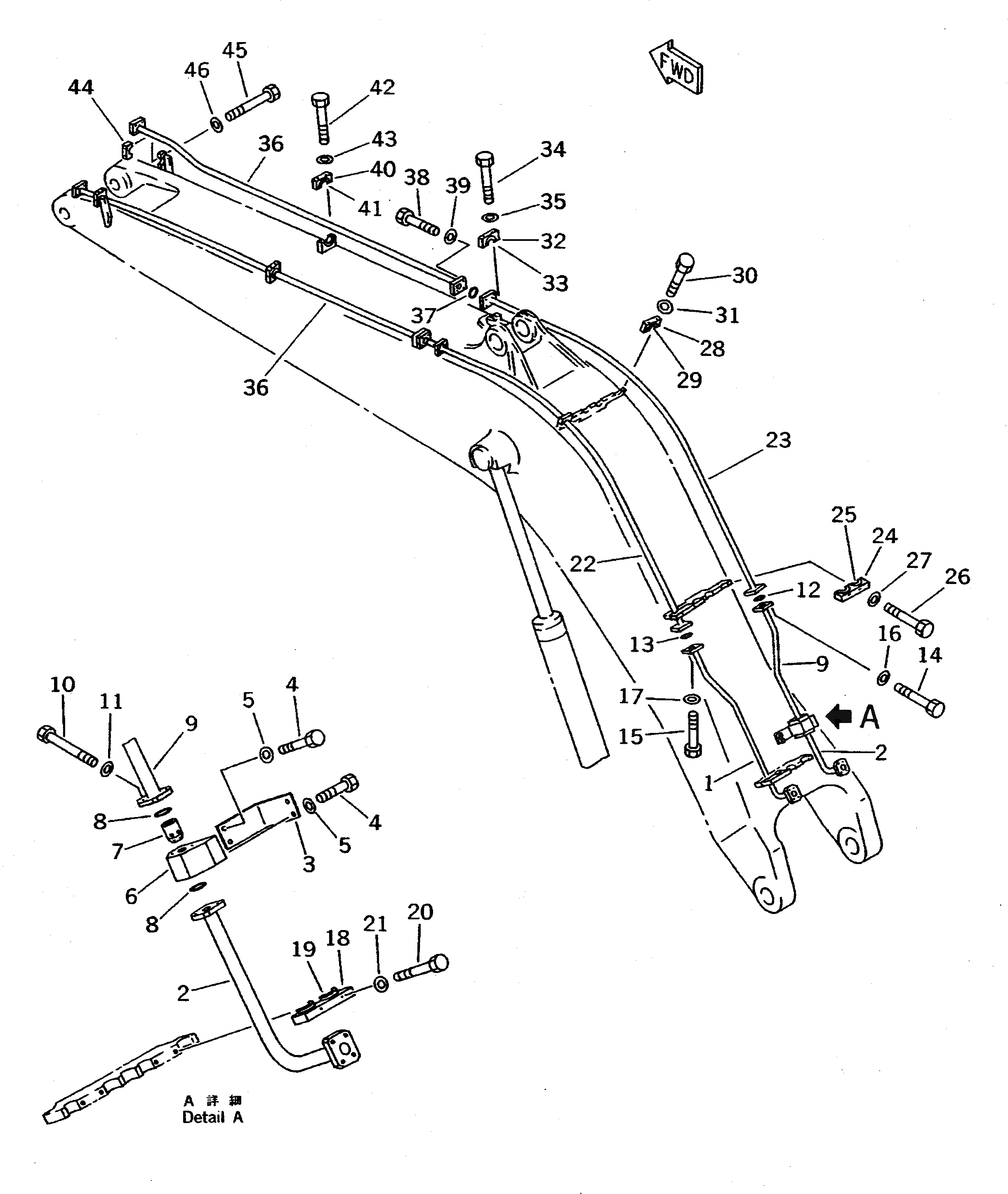 Трубка 209-62-68131 Komatsu