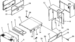 Стойка M721015306350 Komatsu