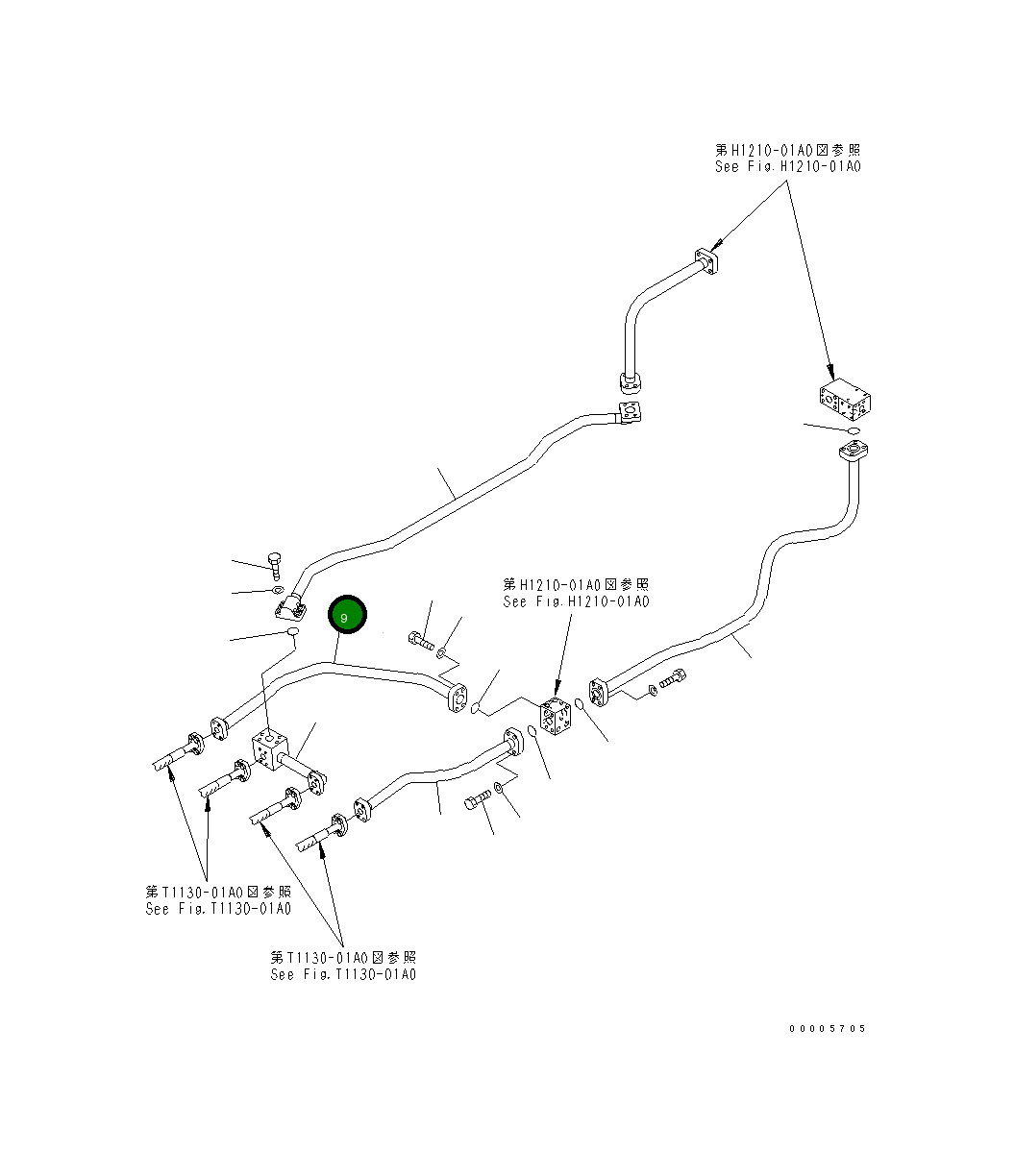 Трубка 209-62-73150 Komatsu