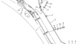 Трубка 208-62-54621 Komatsu