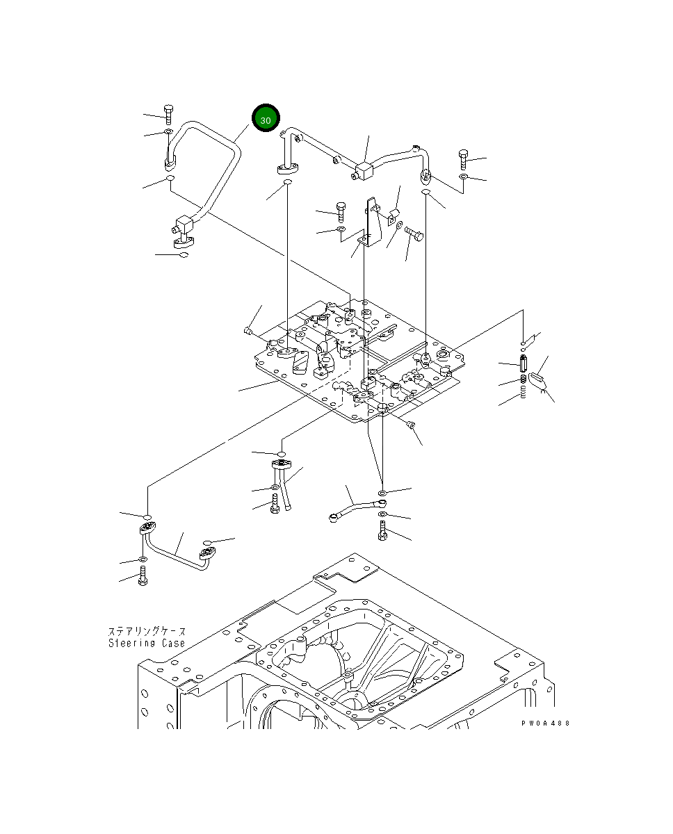 Трубка 134-22-66221 Komatsu