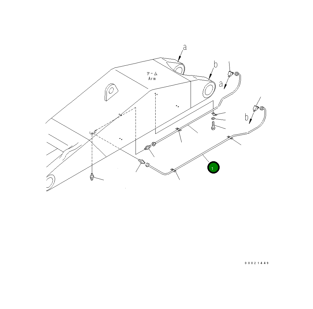 Трубка 208-72-72610 Komatsu