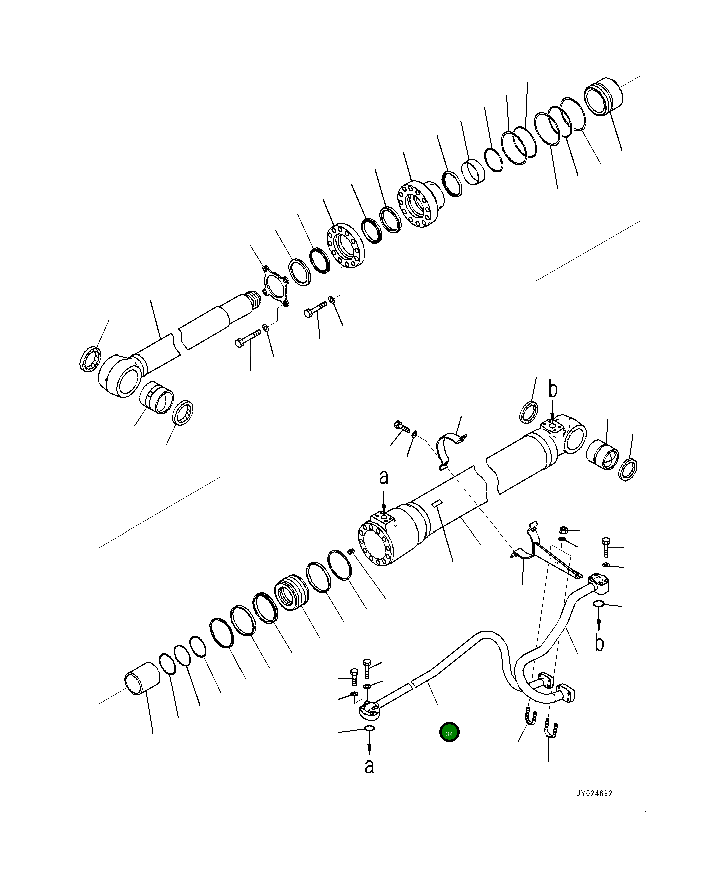 Трубка 7078669340 Komatsu