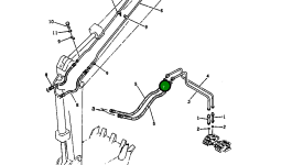 Трубка 201-62-43120 Komatsu