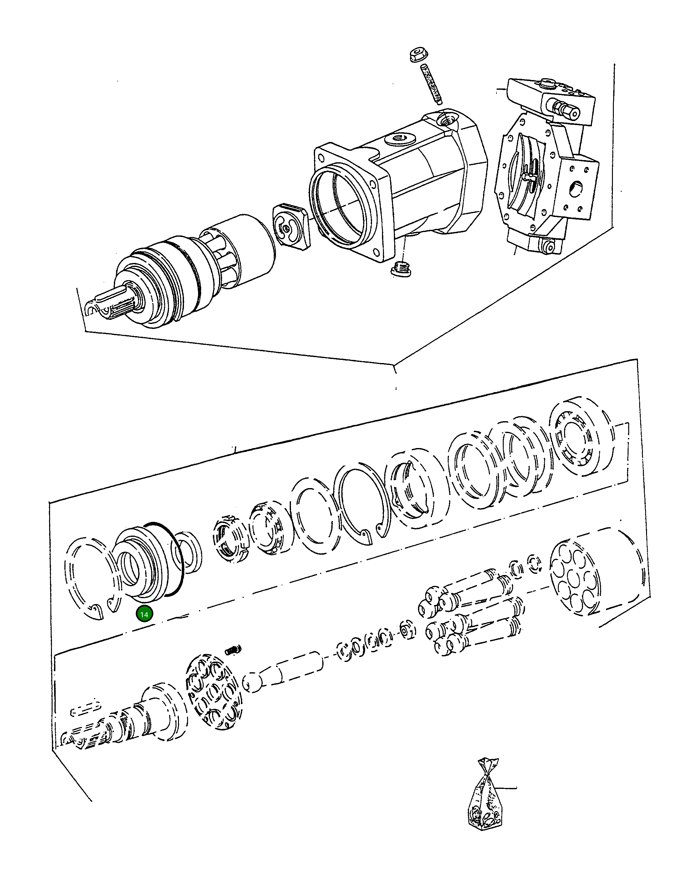 Уплотнение 4915091M1 Komatsu