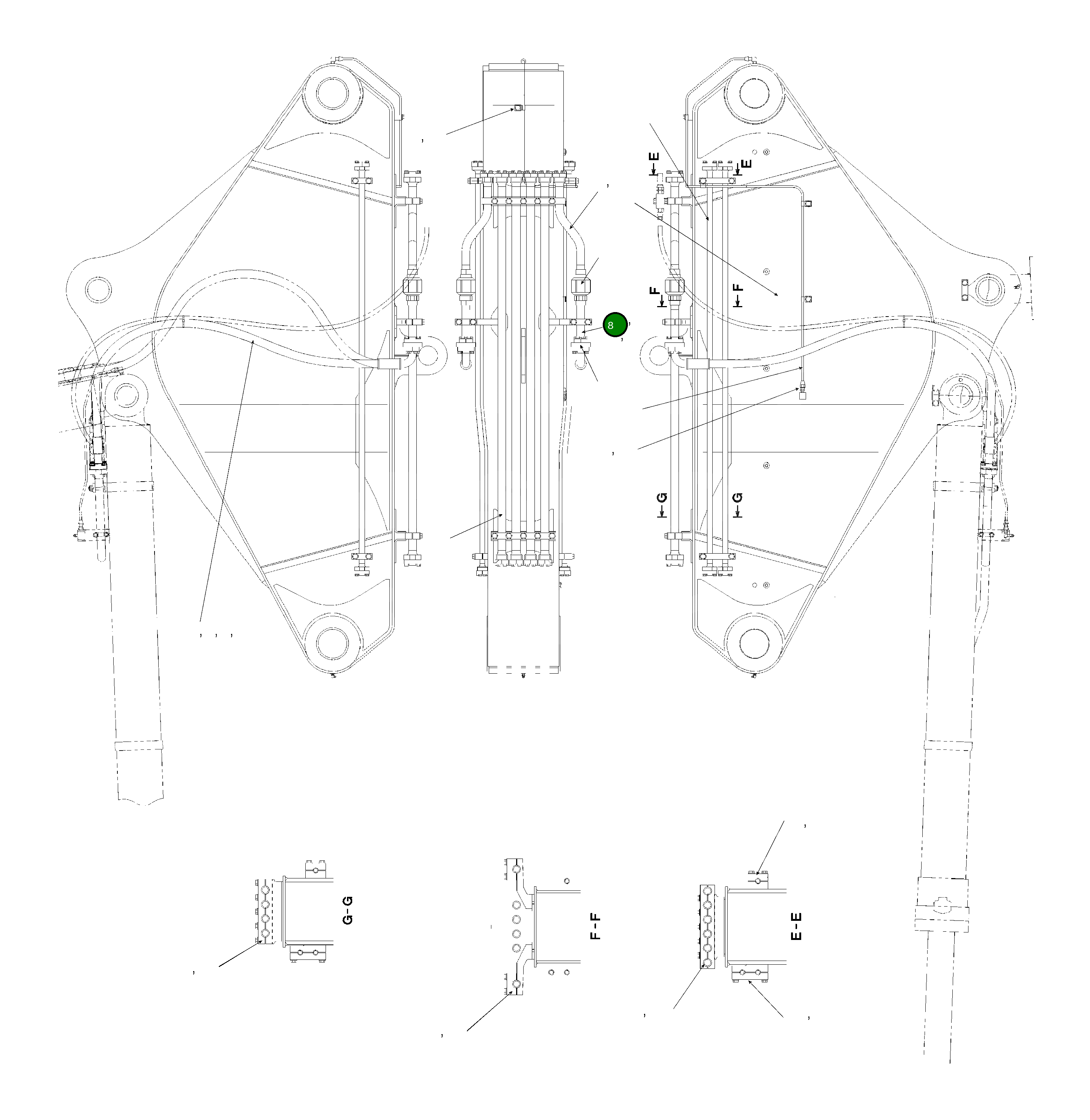 Трубка 208-62-85980NK Komatsu