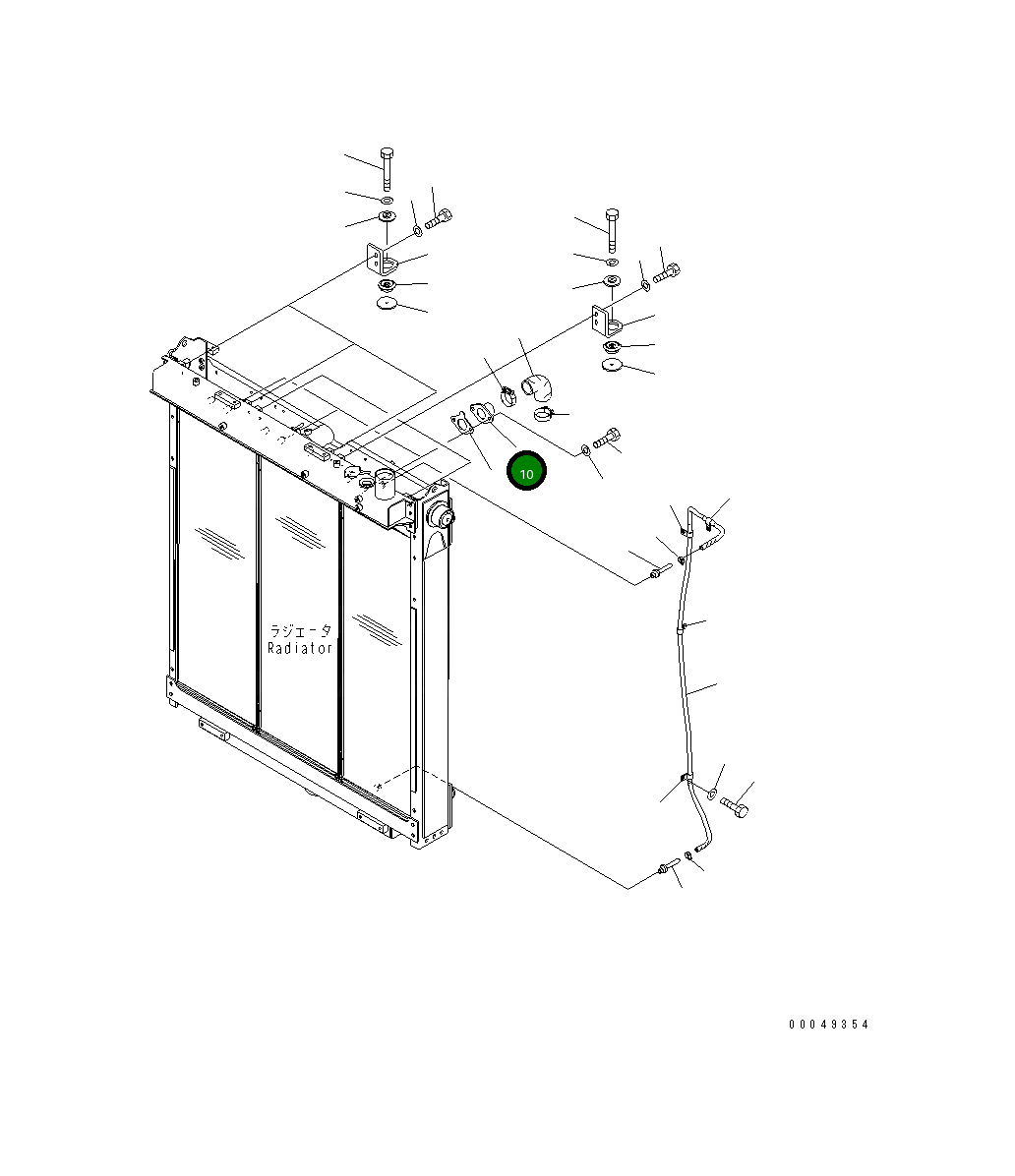 Трубка 17M-03-51270 Komatsu