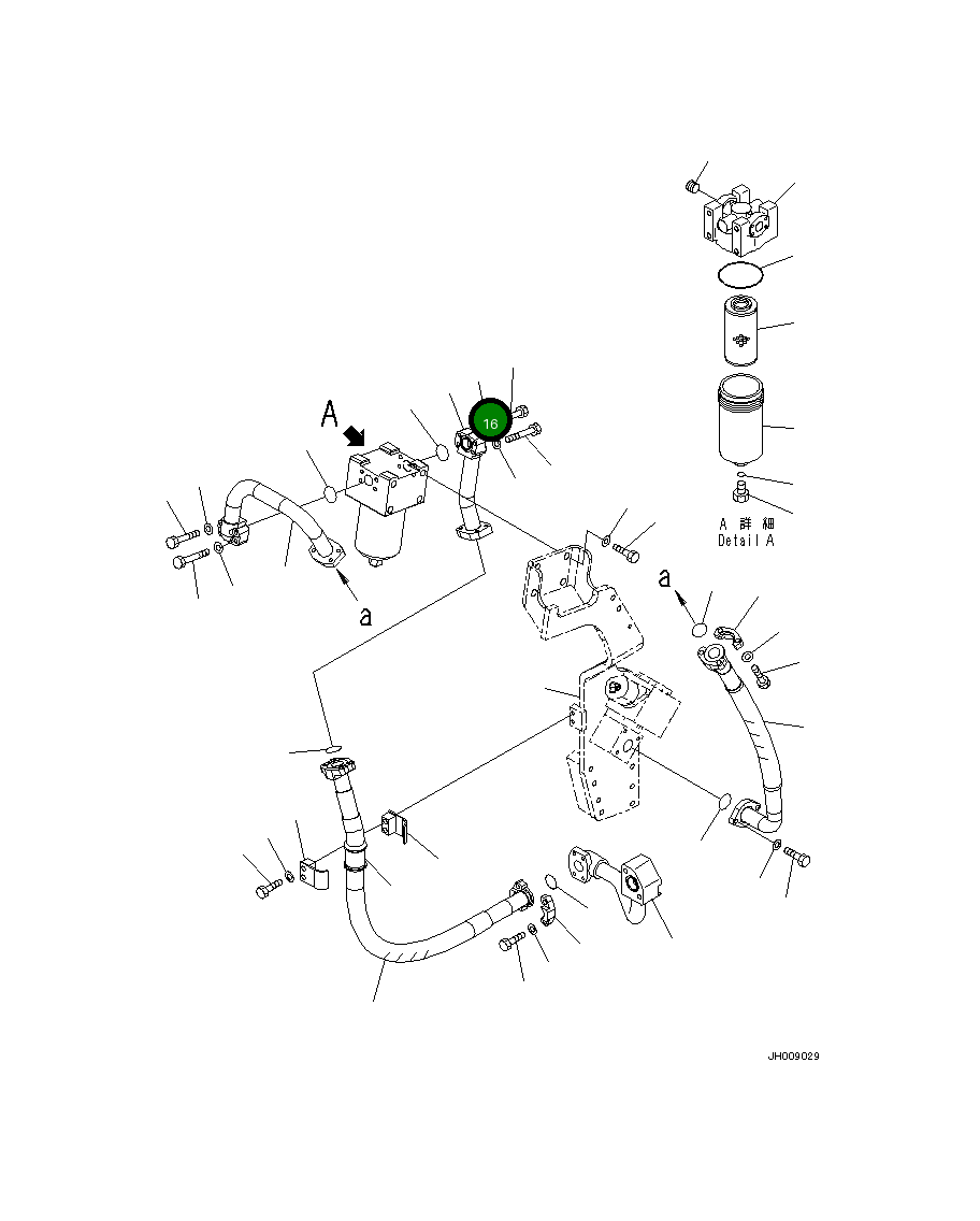 Трубка 207-62-73170 Komatsu