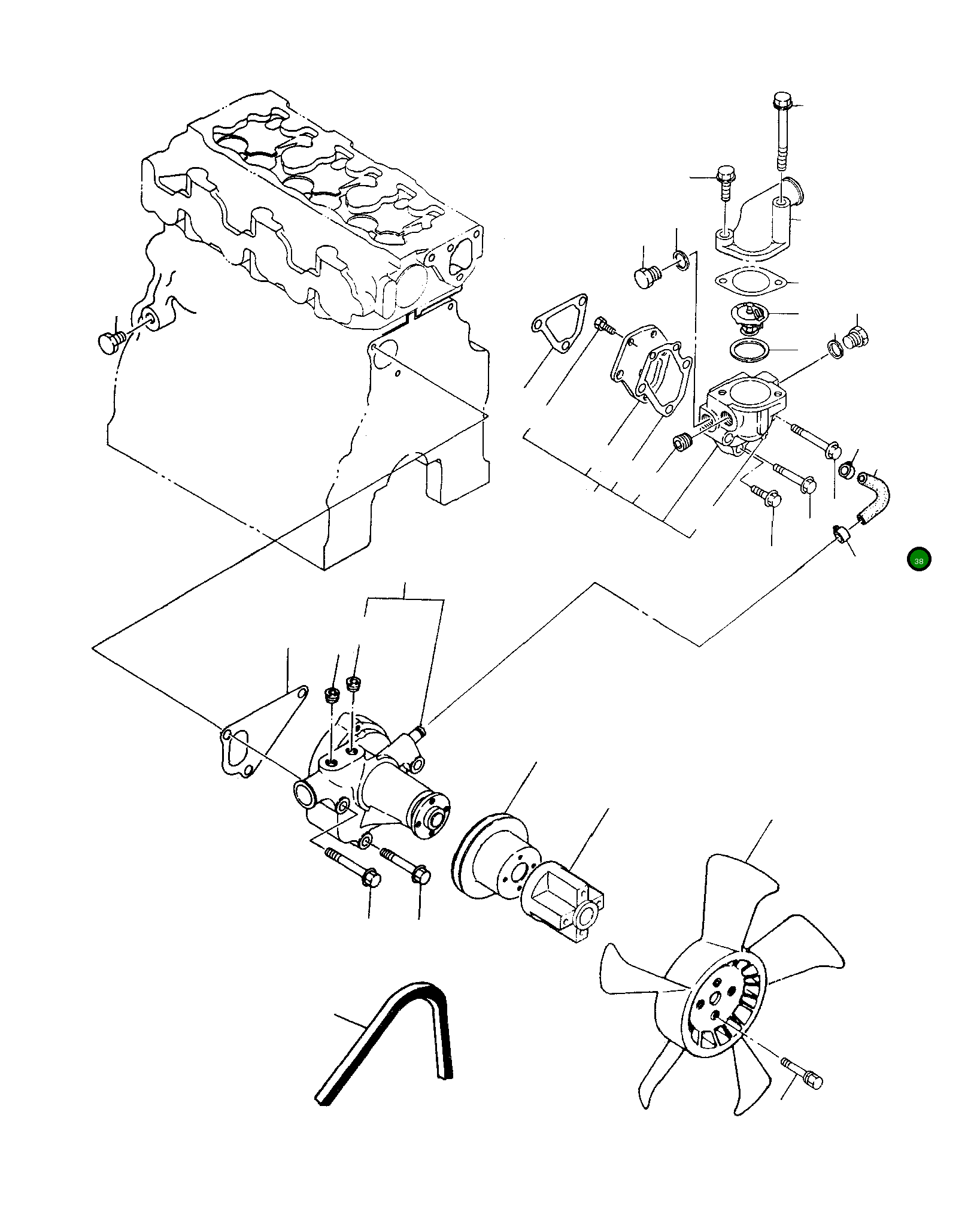 Труба YMR001013 Komatsu