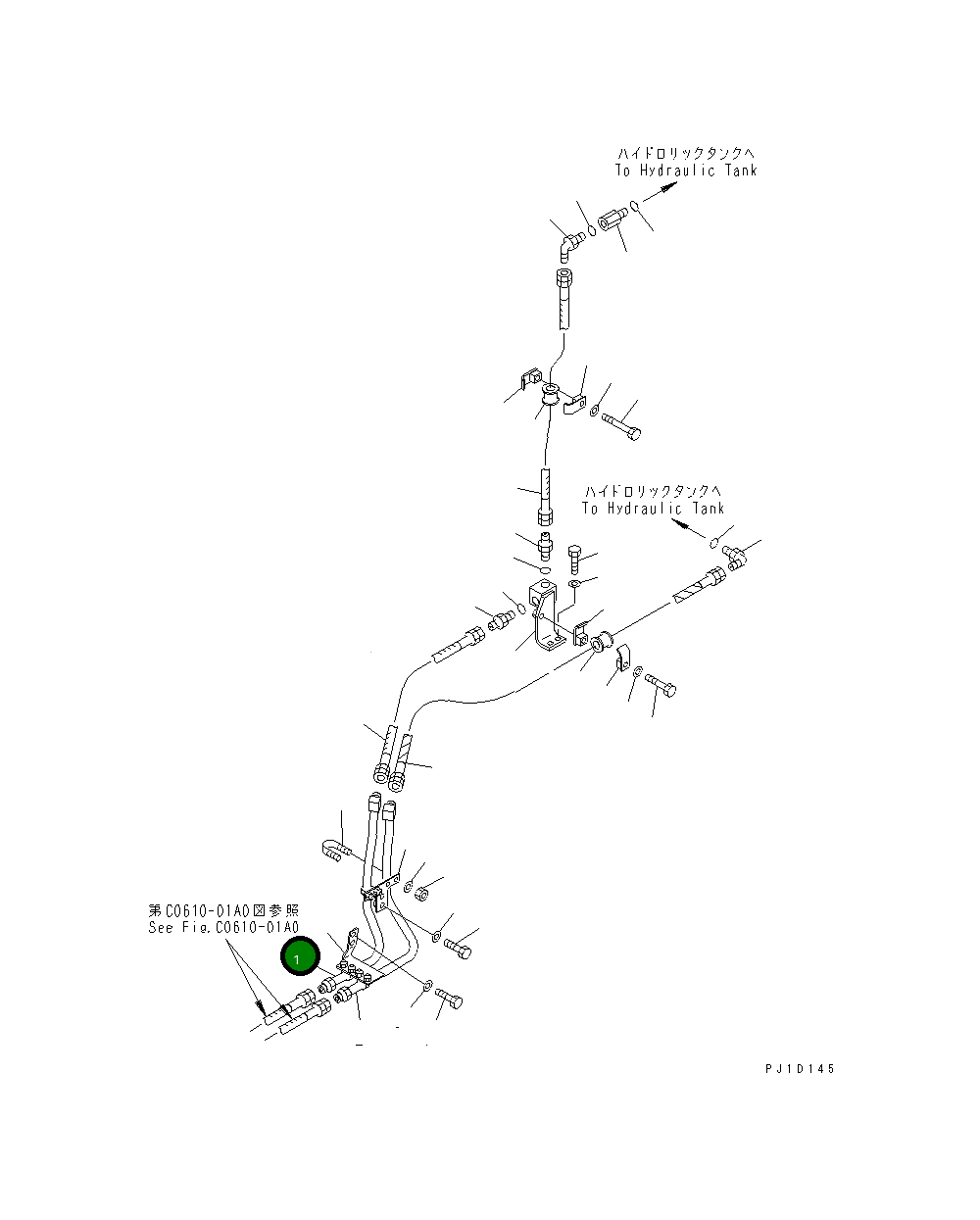 Трубка 198-03-64150 Komatsu