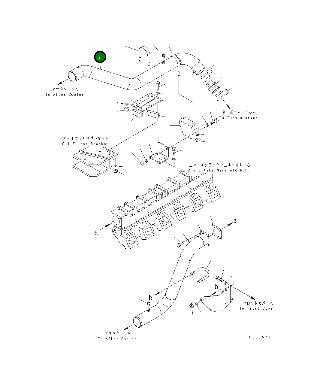 Трубка 6215-11-6920 Komatsu