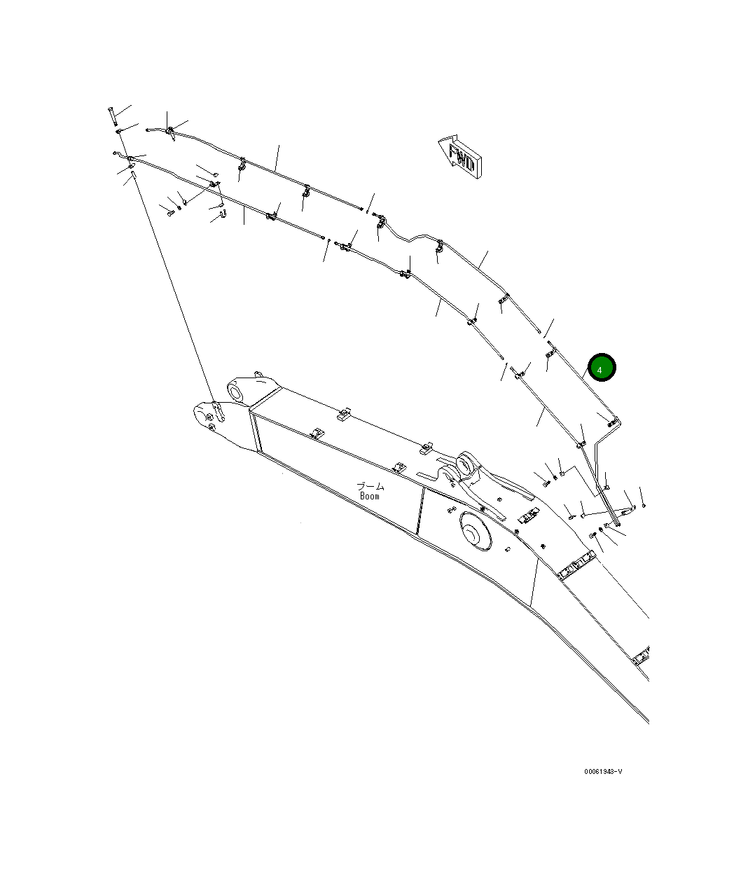 Трубка 208-62-75240 Komatsu