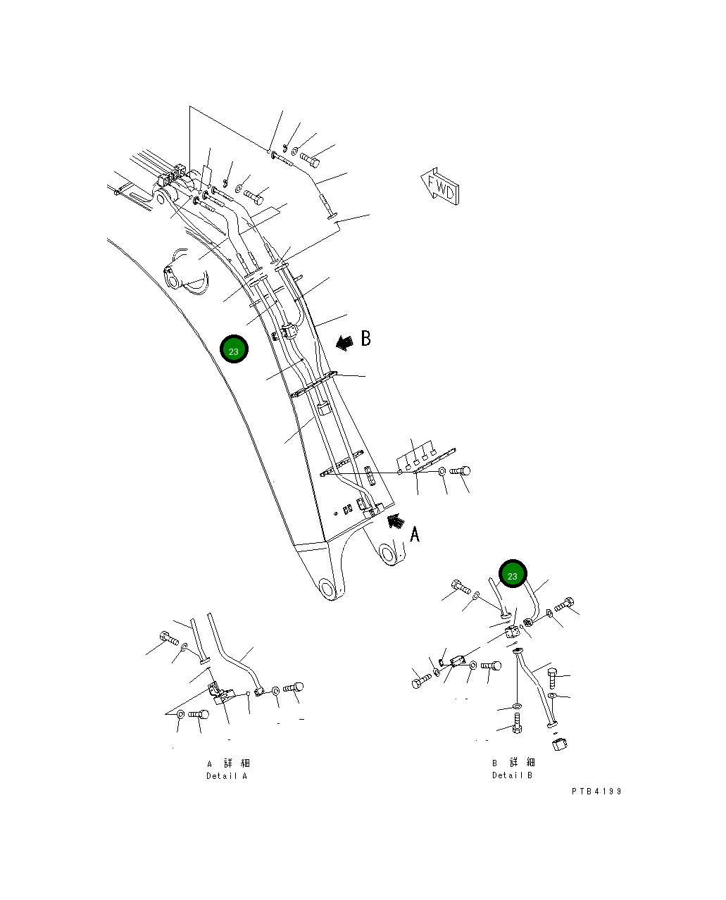 Трубка 209-62-78491 Komatsu