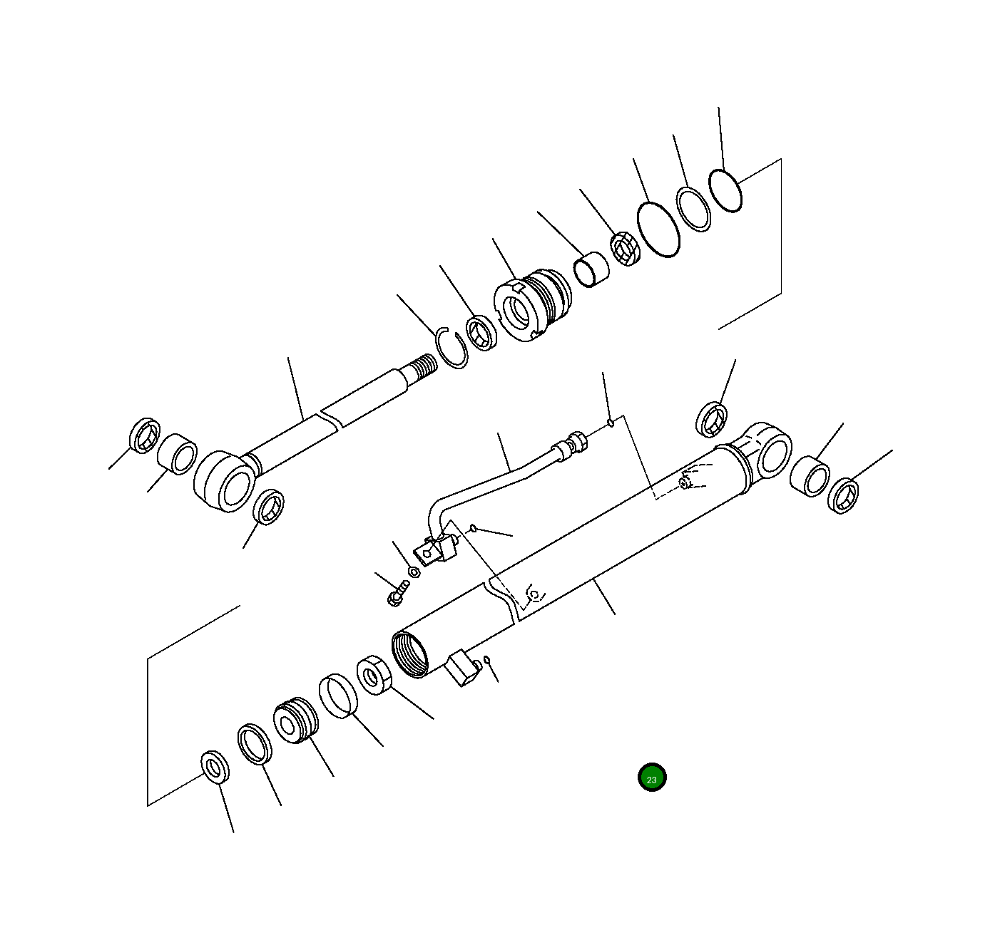 Труба 707-86-R9770 Komatsu
