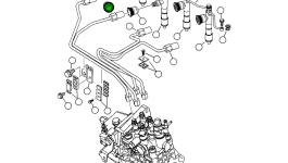 Трубка YM129908-59820 Komatsu