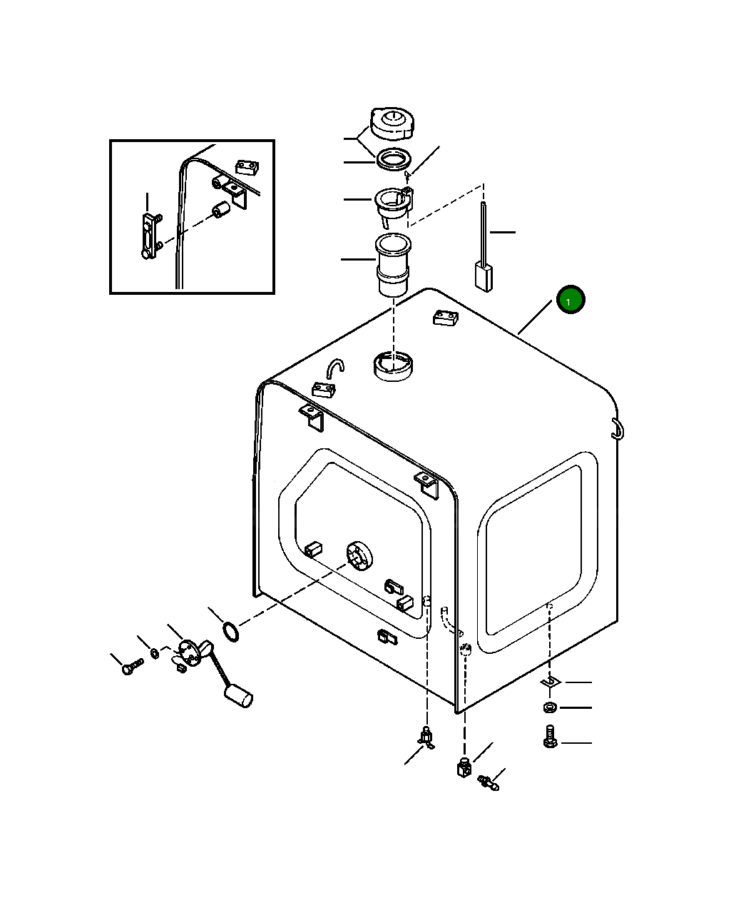 Топливный бак 20Y-04-21430 Komatsu