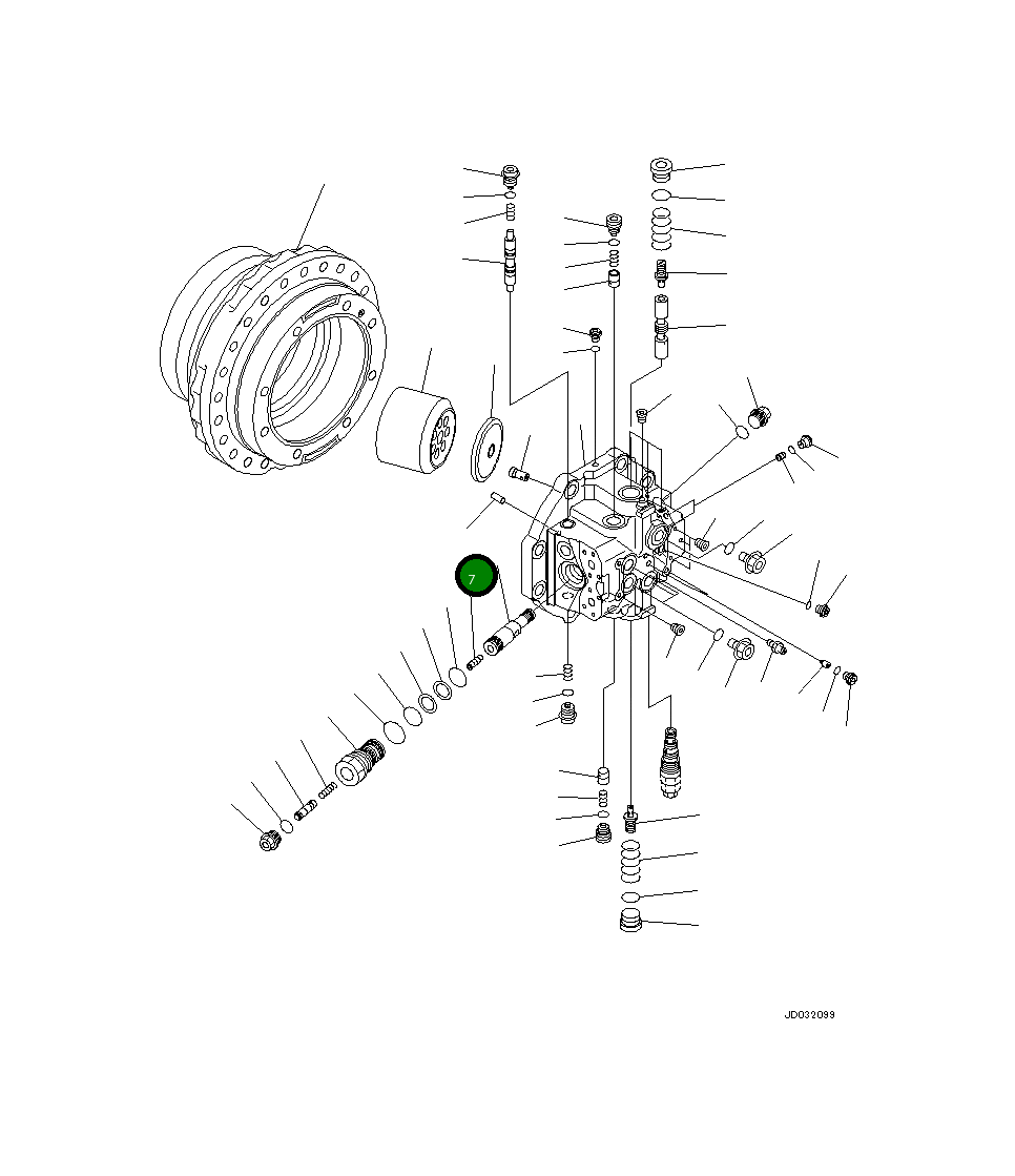 Установочный штифт 708-8K-15190 Komatsu