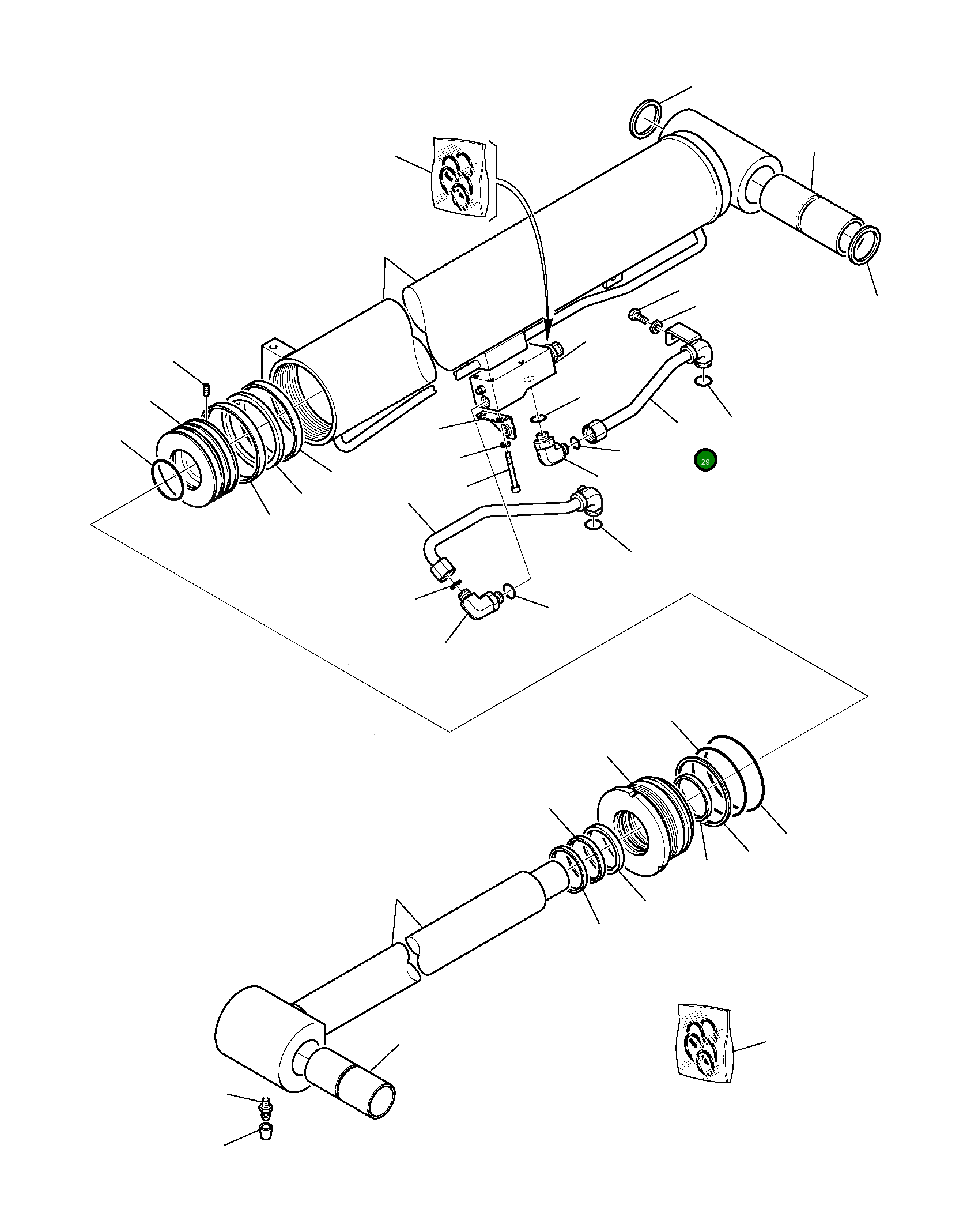 Труба 395-6C-11110 Komatsu