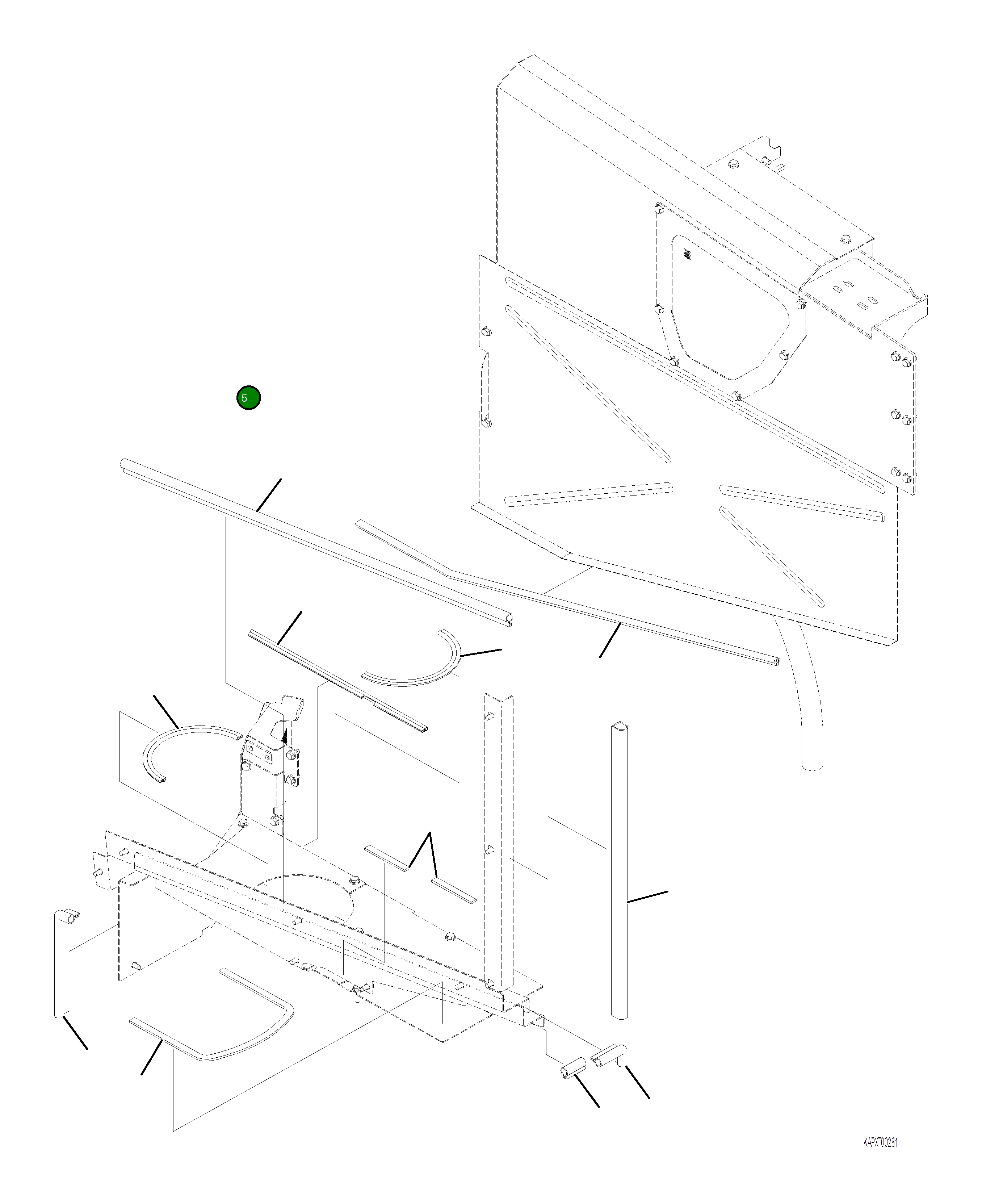 Уплотнение 4A1-54-23920 Komatsu