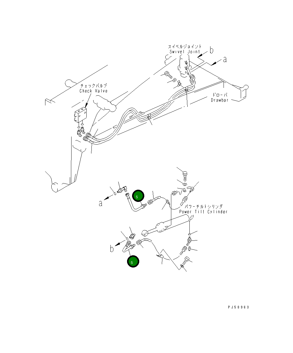 Трубка 23D-60-33520 Komatsu