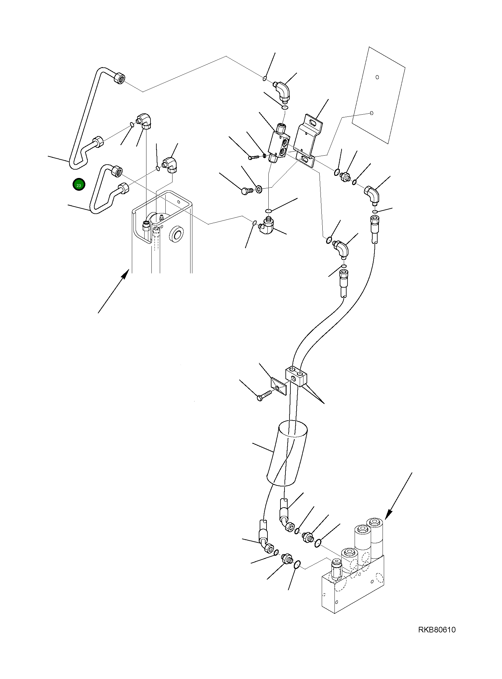 Труба 37A-846-1870 Komatsu