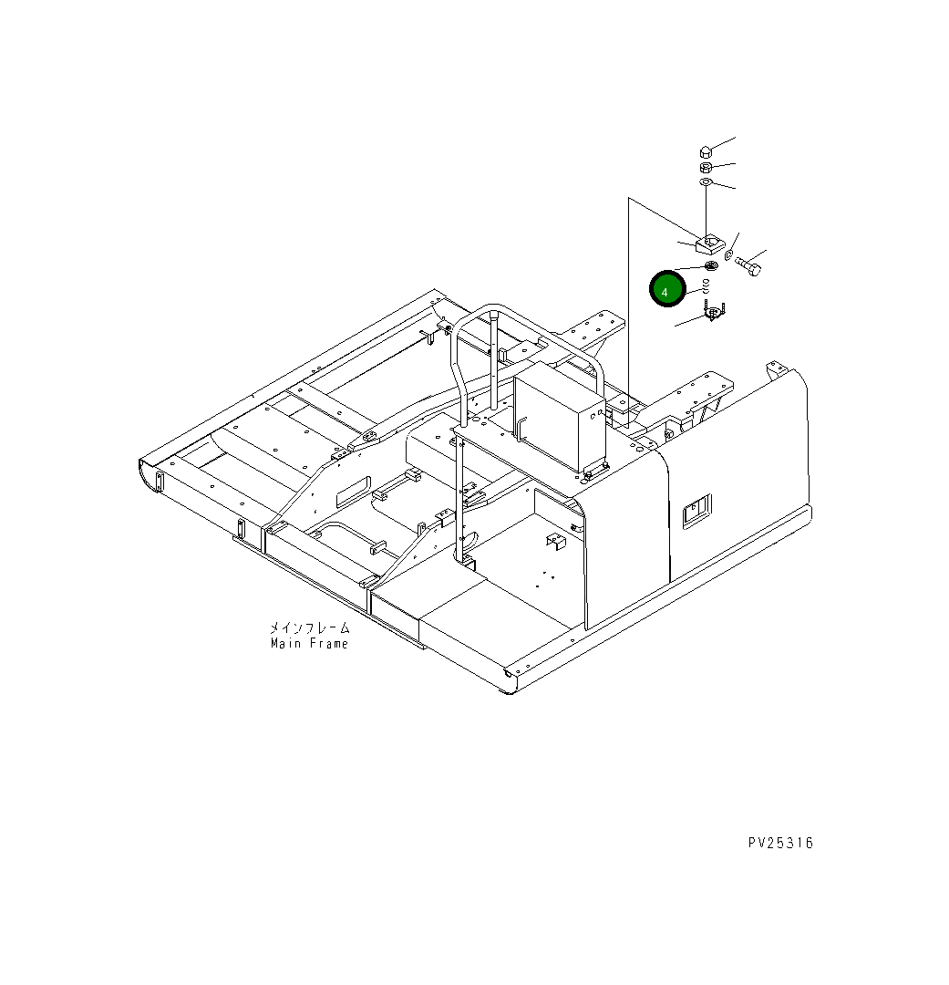 Уровень 23S-05-35820 Komatsu