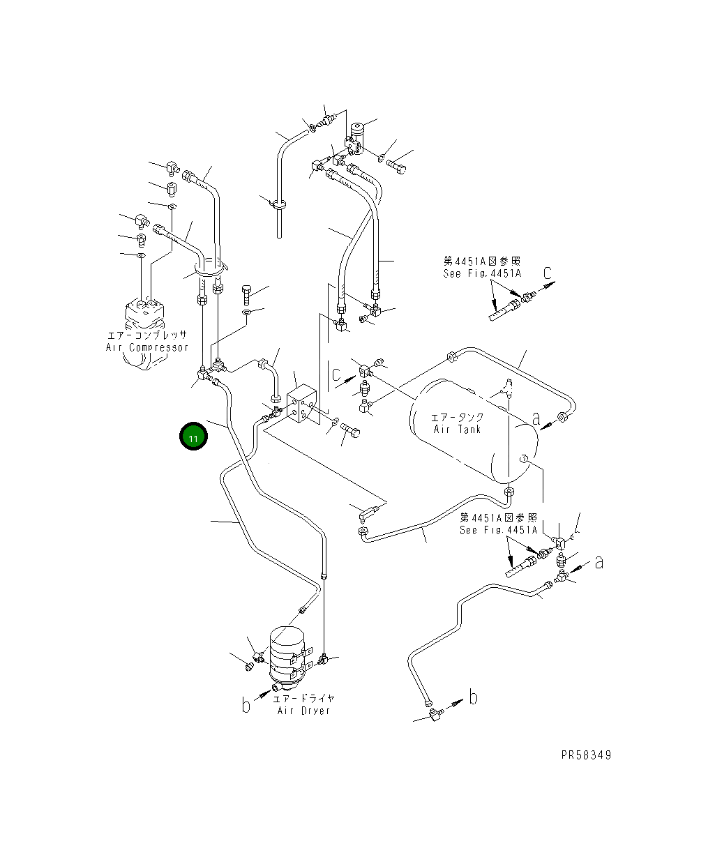 Трубка 234-44-31521 Komatsu