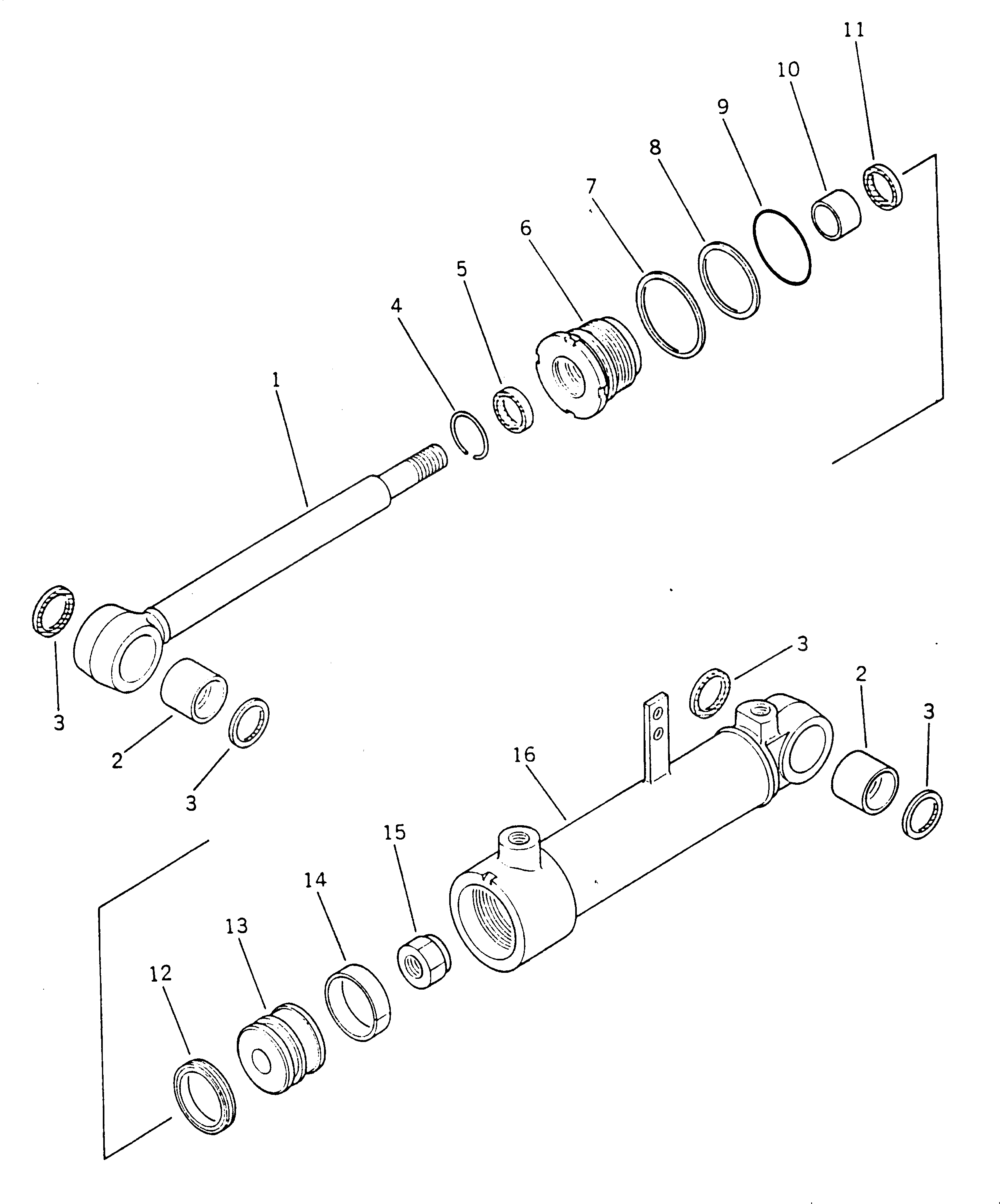Цилиндр 233-63-52340 Komatsu